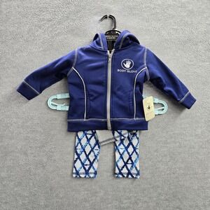 Body Glove Toddler Hoodie 12M Blue 3 Piece Set Pants Shirt‎